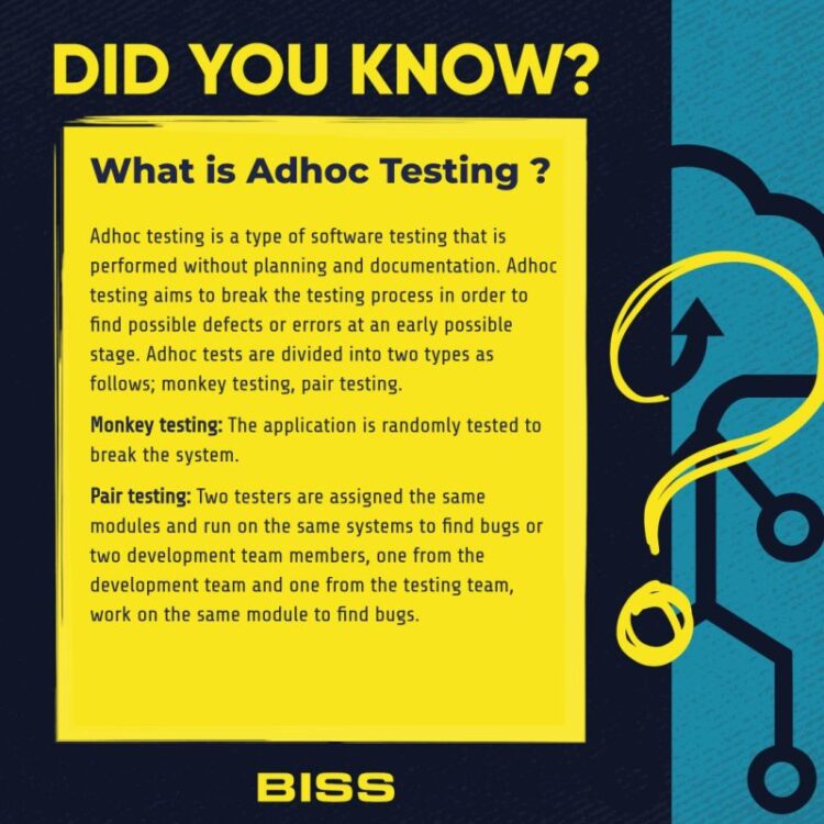 What is Adhoc Testing?