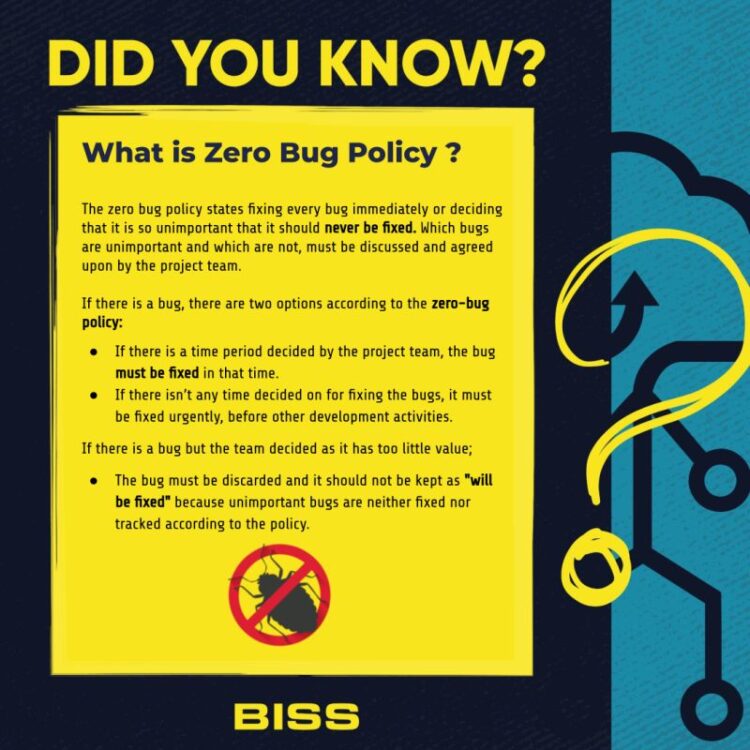 What is Zero Bug Policy
