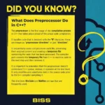 what does preprocessor-do in cpp